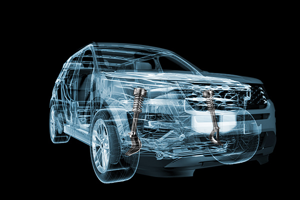 3D X-ray view of SUV