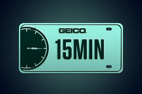 vanity license plate 15MIN