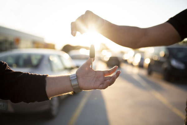 Car Key, Key, Sale, For Rent Sign, Human Hand