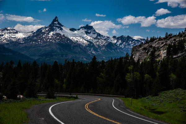 The Bear tooth highway drive out of northwest Yellowstone from Cooke City, Montana to Red Lodge Montana