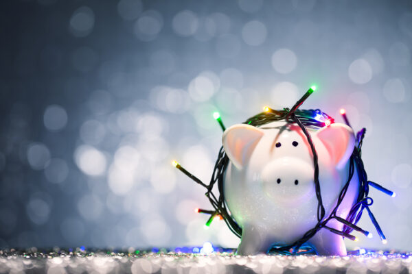 Christmas Lights Piggy Bank