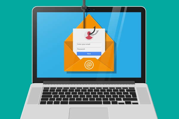 laptop email phishing