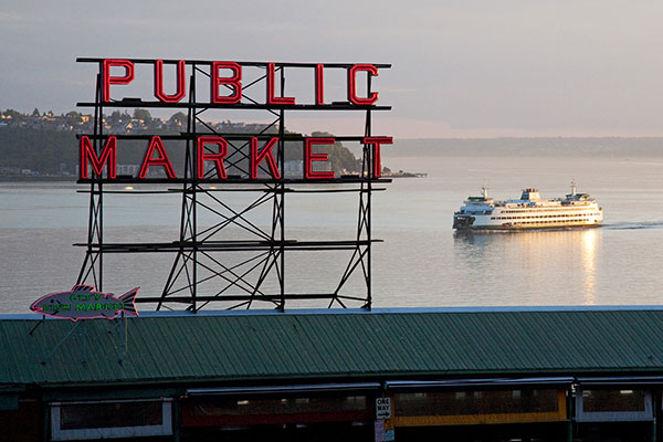 Seattle Public Market sign