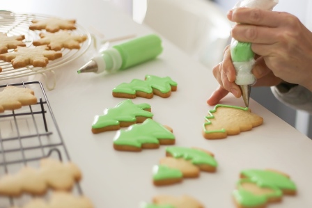 iced holiday cookies