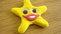 putty smiley face star