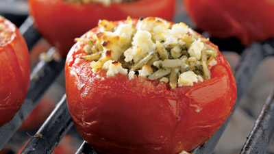 Orzo Stuffed Tomatoes