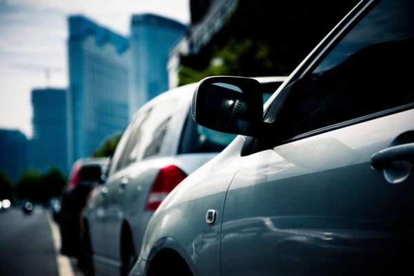 parallel parked cars