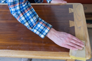 Re-finishing a table