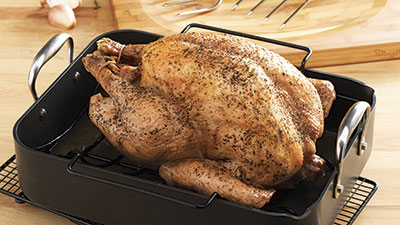 roasting a turkey